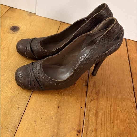 Pedro Garcia Leather Pumps 4” Mary Jane Style SZ 8 US, Euro 39,Round Toe Cute - Picture 2 of 8